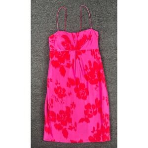 Y2K Donna Morgan Pink Slip Style Dress Size 4 Spaghetti Strap Mini 2000s